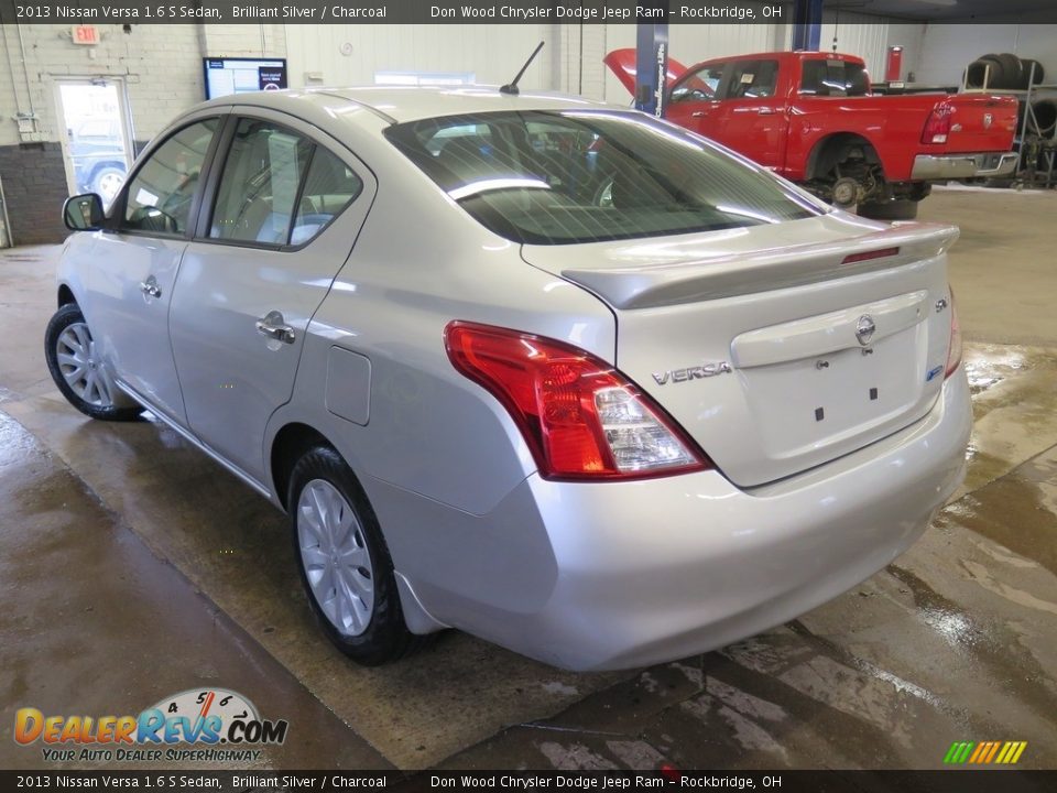 2013 Nissan Versa 1.6 S Sedan Brilliant Silver / Charcoal Photo #8