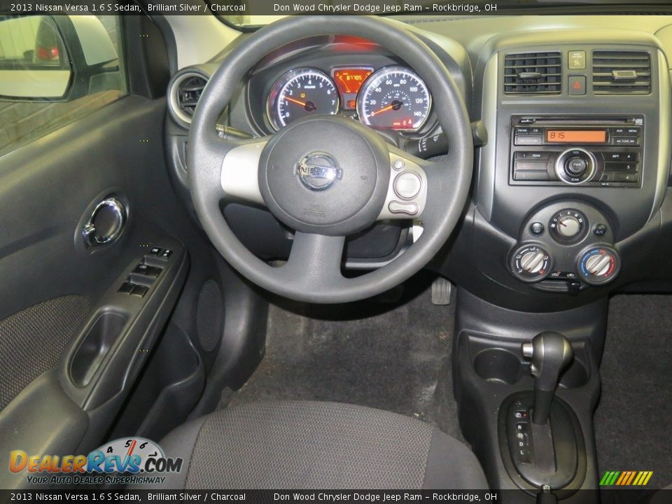 2013 Nissan Versa 1.6 S Sedan Brilliant Silver / Charcoal Photo #11