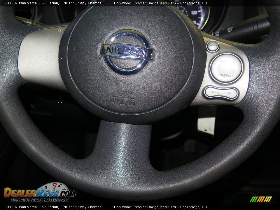 2013 Nissan Versa 1.6 S Sedan Brilliant Silver / Charcoal Photo #12