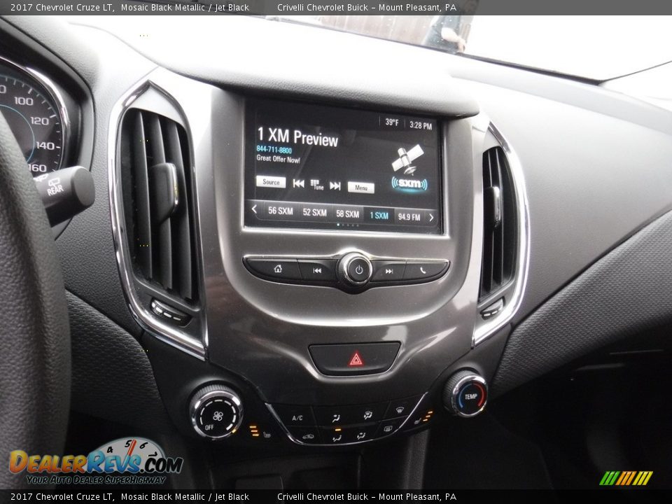2017 Chevrolet Cruze LT Mosaic Black Metallic / Jet Black Photo #18
