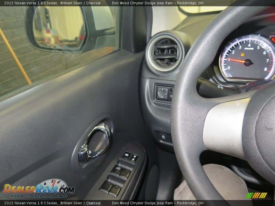 2013 Nissan Versa 1.6 S Sedan Brilliant Silver / Charcoal Photo #13