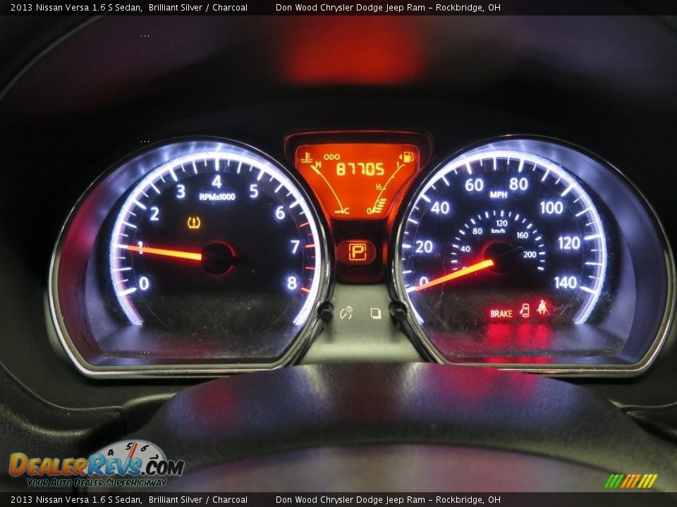 2013 Nissan Versa 1.6 S Sedan Brilliant Silver / Charcoal Photo #16