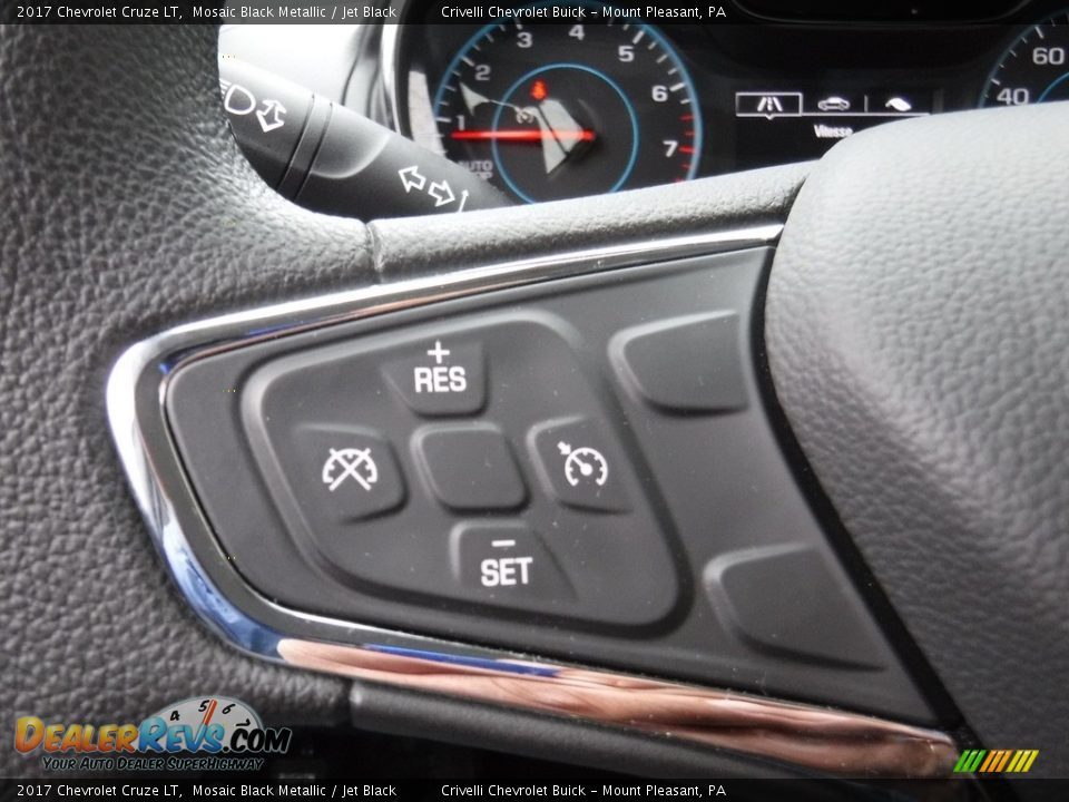 2017 Chevrolet Cruze LT Mosaic Black Metallic / Jet Black Photo #23