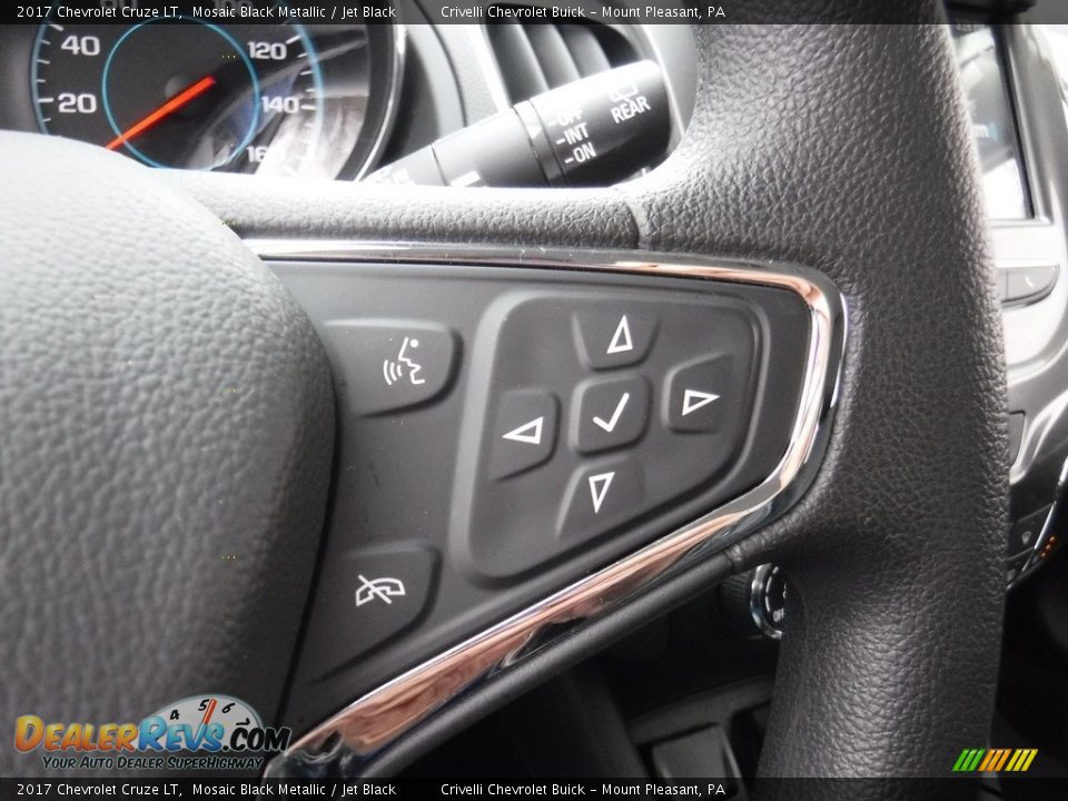 2017 Chevrolet Cruze LT Mosaic Black Metallic / Jet Black Photo #24