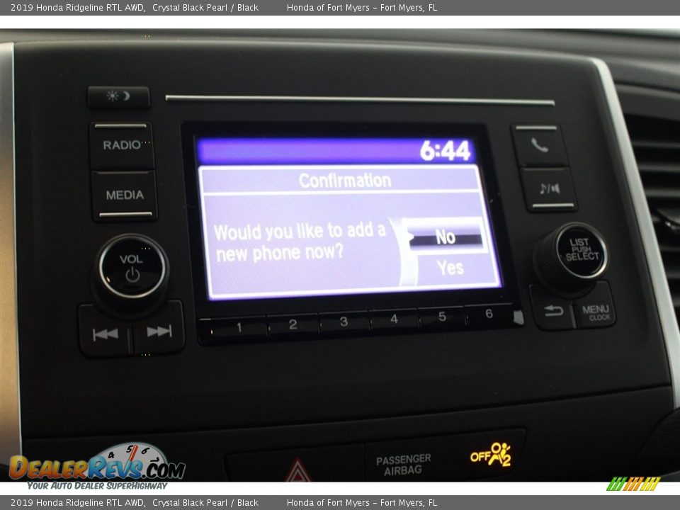 2019 Honda Ridgeline RTL AWD Crystal Black Pearl / Black Photo #30