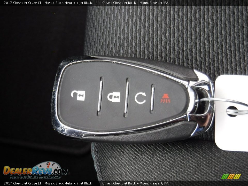2017 Chevrolet Cruze LT Mosaic Black Metallic / Jet Black Photo #32