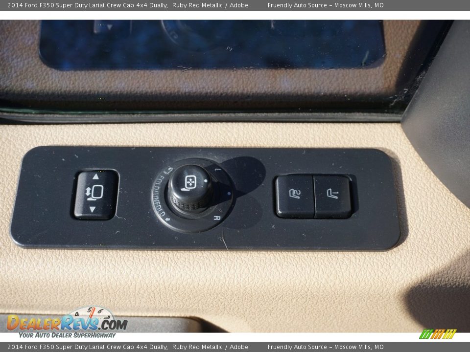 2014 Ford F350 Super Duty Lariat Crew Cab 4x4 Dually Ruby Red Metallic / Adobe Photo #12