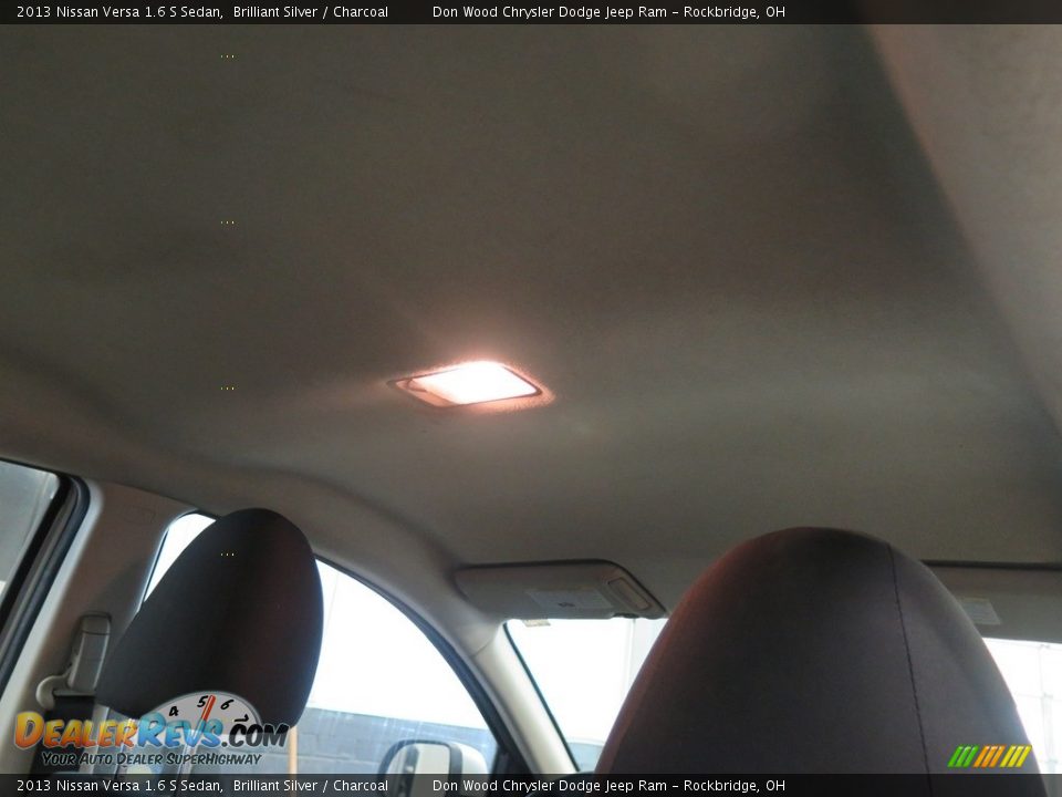 2013 Nissan Versa 1.6 S Sedan Brilliant Silver / Charcoal Photo #35