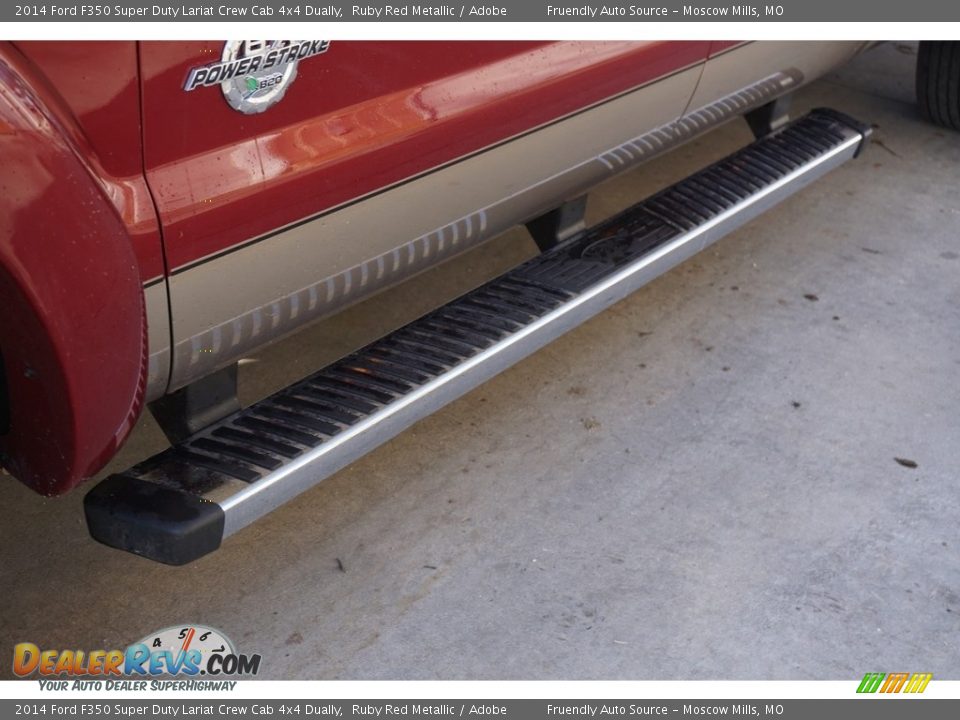 2014 Ford F350 Super Duty Lariat Crew Cab 4x4 Dually Ruby Red Metallic / Adobe Photo #16