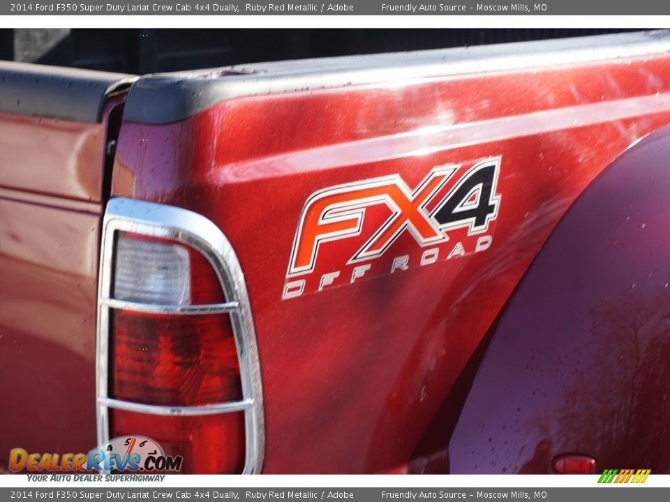 2014 Ford F350 Super Duty Lariat Crew Cab 4x4 Dually Ruby Red Metallic / Adobe Photo #20