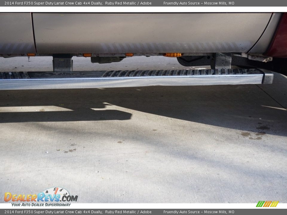 2014 Ford F350 Super Duty Lariat Crew Cab 4x4 Dually Ruby Red Metallic / Adobe Photo #26