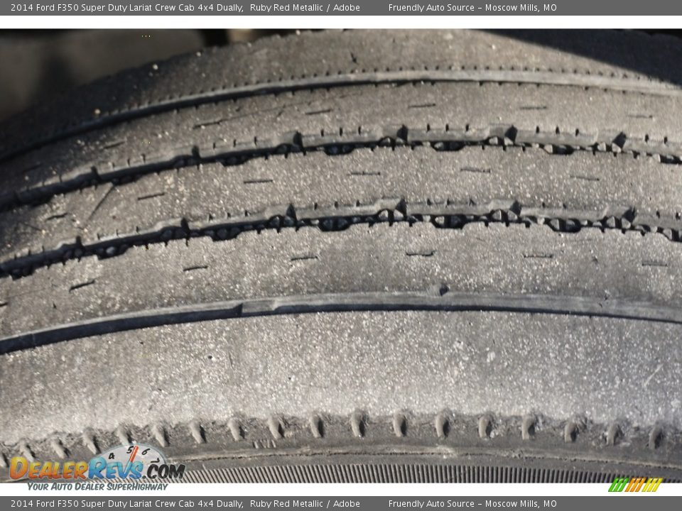 2014 Ford F350 Super Duty Lariat Crew Cab 4x4 Dually Ruby Red Metallic / Adobe Photo #29