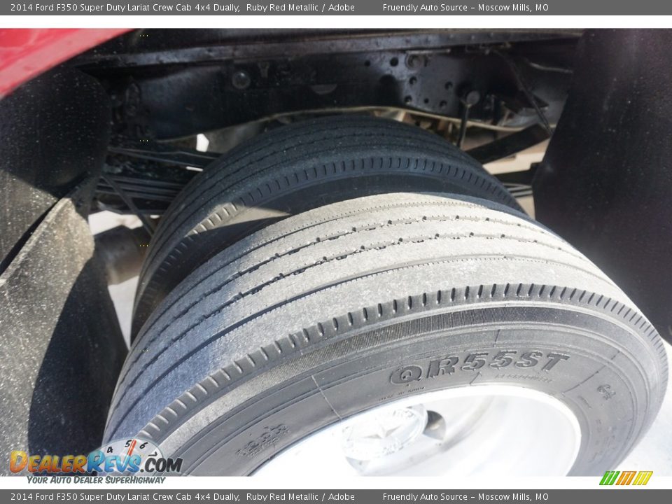 2014 Ford F350 Super Duty Lariat Crew Cab 4x4 Dually Ruby Red Metallic / Adobe Photo #30