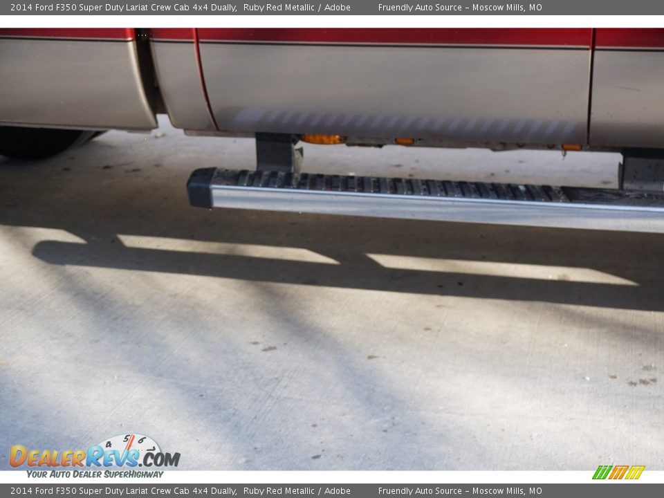 2014 Ford F350 Super Duty Lariat Crew Cab 4x4 Dually Ruby Red Metallic / Adobe Photo #32