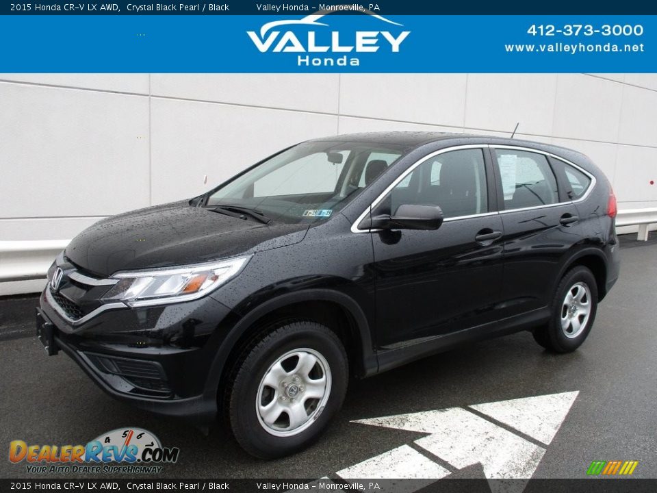 2015 Honda CR-V LX AWD Crystal Black Pearl / Black Photo #1