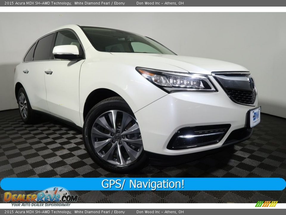 2015 Acura MDX SH-AWD Technology White Diamond Pearl / Ebony Photo #1