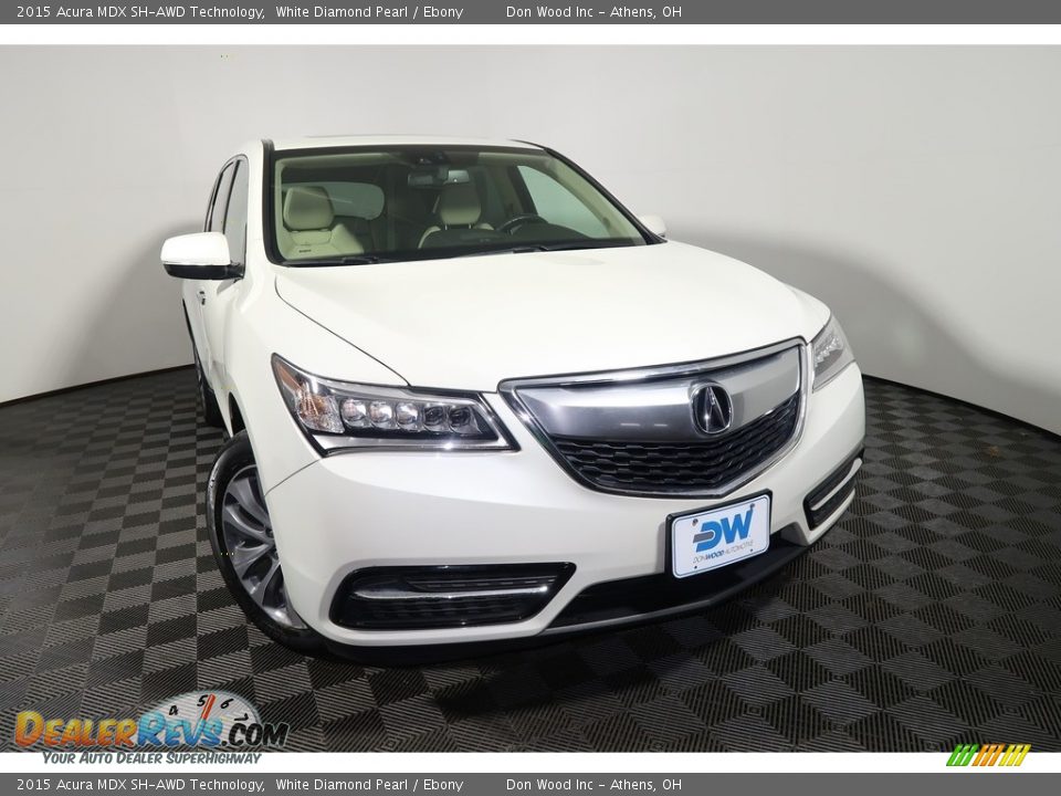 2015 Acura MDX SH-AWD Technology White Diamond Pearl / Ebony Photo #11
