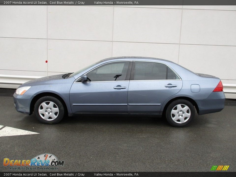 2007 Honda Accord LX Sedan Cool Blue Metallic / Gray Photo #2