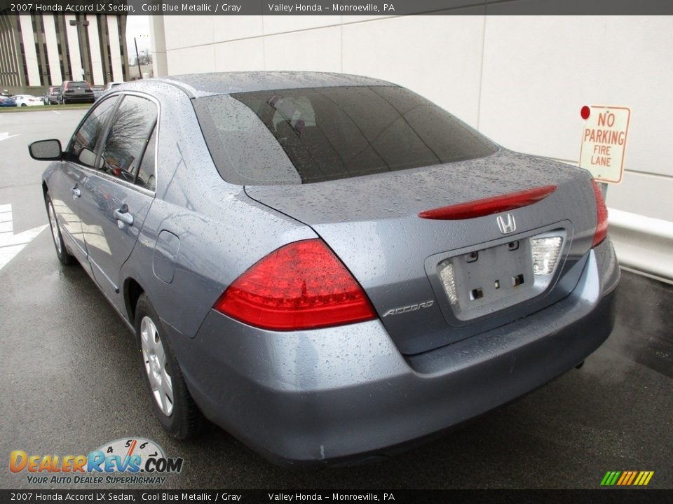 2007 Honda Accord LX Sedan Cool Blue Metallic / Gray Photo #3