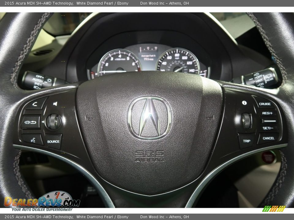 2015 Acura MDX SH-AWD Technology White Diamond Pearl / Ebony Photo #21