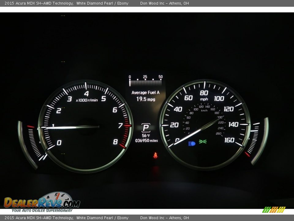 2015 Acura MDX SH-AWD Technology White Diamond Pearl / Ebony Photo #22