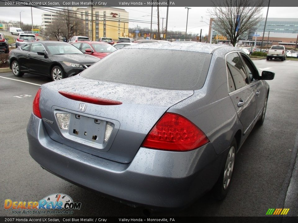 2007 Honda Accord LX Sedan Cool Blue Metallic / Gray Photo #5