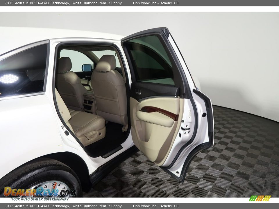 2015 Acura MDX SH-AWD Technology White Diamond Pearl / Ebony Photo #33