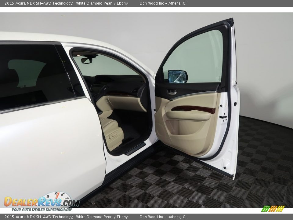 2015 Acura MDX SH-AWD Technology White Diamond Pearl / Ebony Photo #34