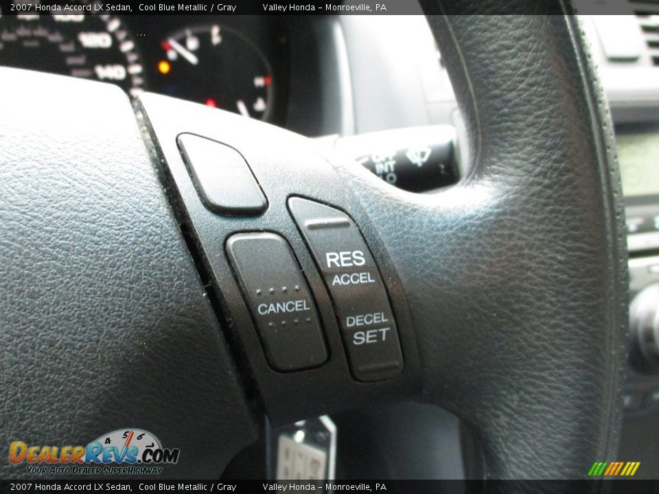2007 Honda Accord LX Sedan Cool Blue Metallic / Gray Photo #16