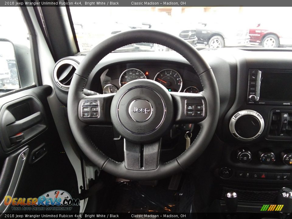 2018 Jeep Wrangler Unlimited Rubicon 4x4 Bright White / Black Photo #6