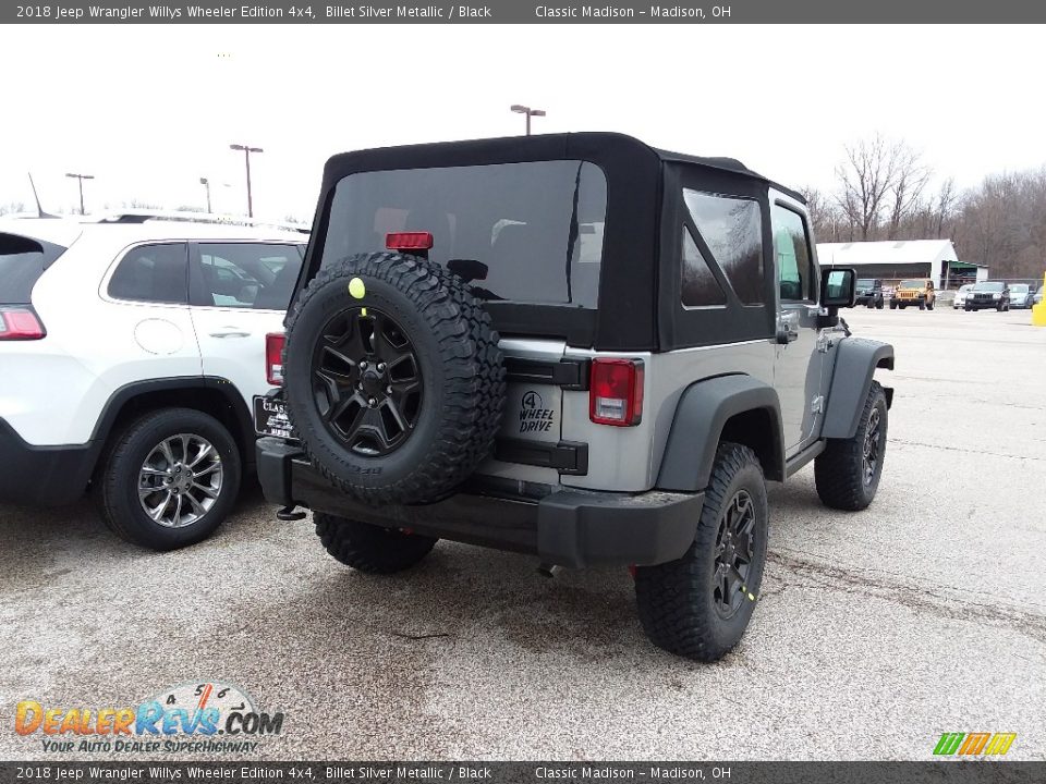 2018 Jeep Wrangler Willys Wheeler Edition 4x4 Billet Silver Metallic / Black Photo #3