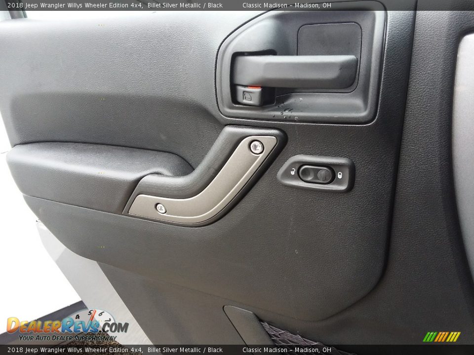 2018 Jeep Wrangler Willys Wheeler Edition 4x4 Billet Silver Metallic / Black Photo #8