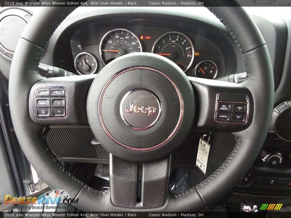 2018 Jeep Wrangler Willys Wheeler Edition 4x4 Billet Silver Metallic / Black Photo #9