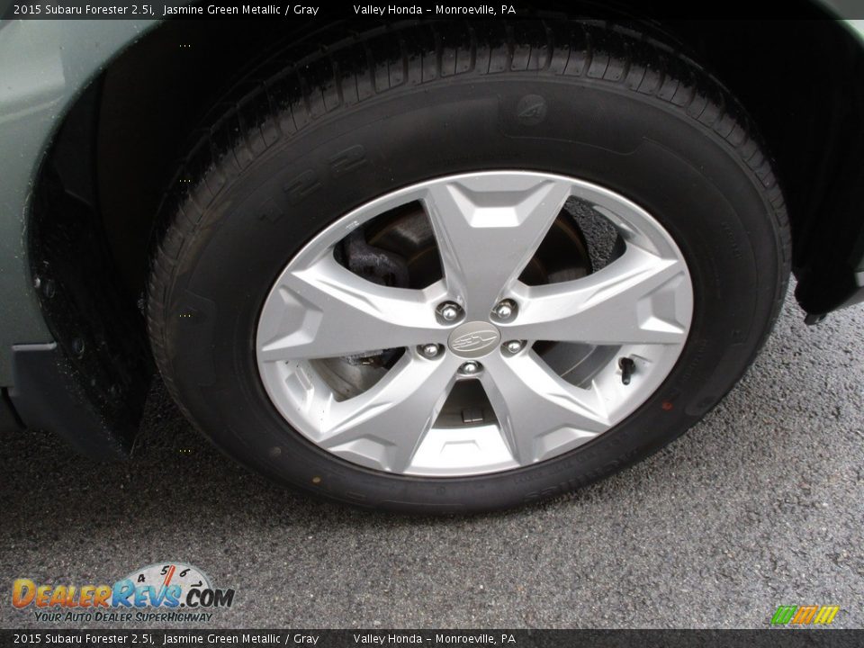 2015 Subaru Forester 2.5i Jasmine Green Metallic / Gray Photo #7