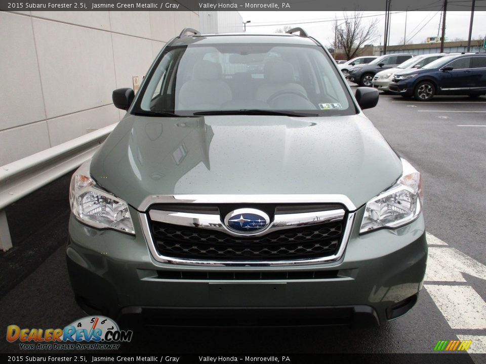 2015 Subaru Forester 2.5i Jasmine Green Metallic / Gray Photo #9