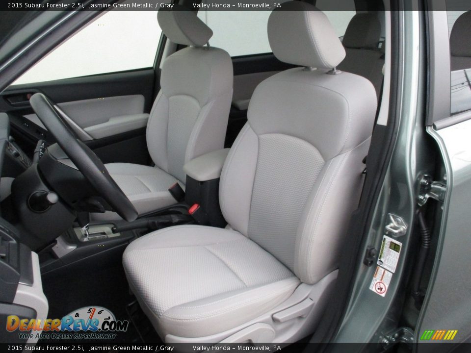 2015 Subaru Forester 2.5i Jasmine Green Metallic / Gray Photo #12