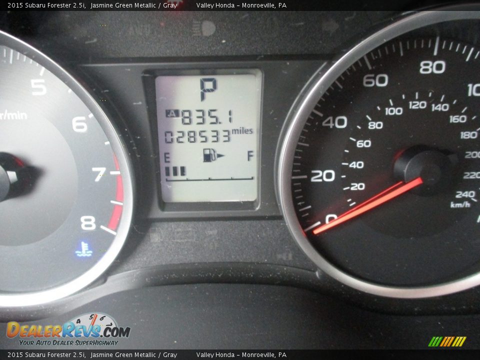 2015 Subaru Forester 2.5i Jasmine Green Metallic / Gray Photo #20