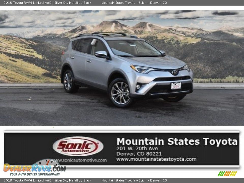 2018 Toyota RAV4 Limited AWD Silver Sky Metallic / Black Photo #1