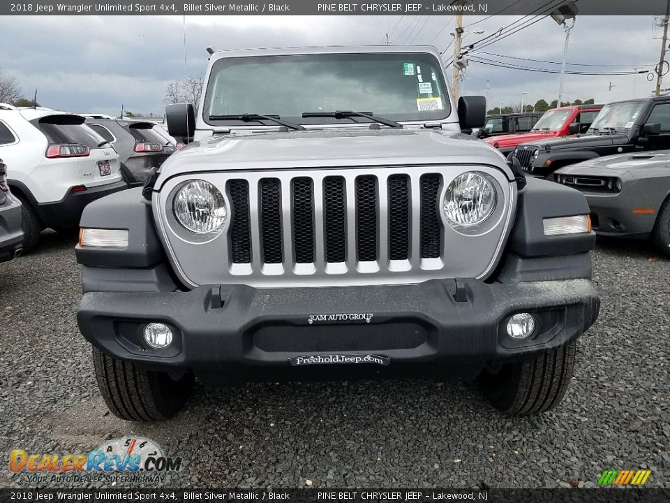 2018 Jeep Wrangler Unlimited Sport 4x4 Billet Silver Metallic / Black Photo #2