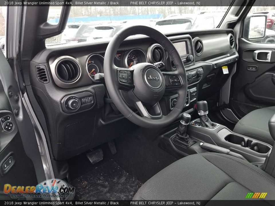 2018 Jeep Wrangler Unlimited Sport 4x4 Billet Silver Metallic / Black Photo #7