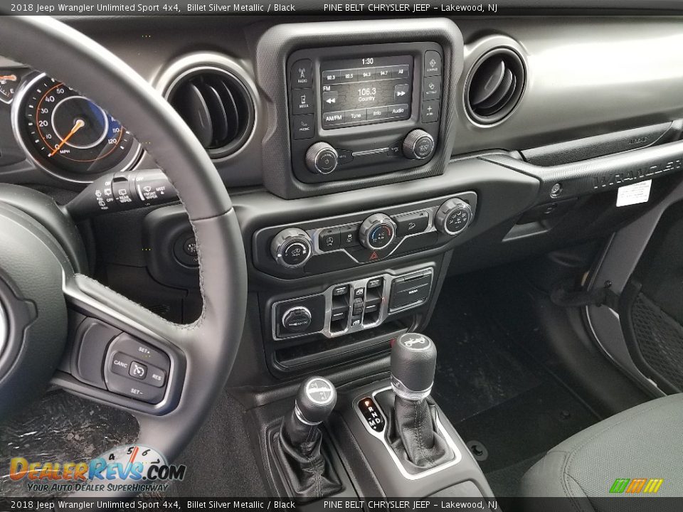 2018 Jeep Wrangler Unlimited Sport 4x4 Billet Silver Metallic / Black Photo #10