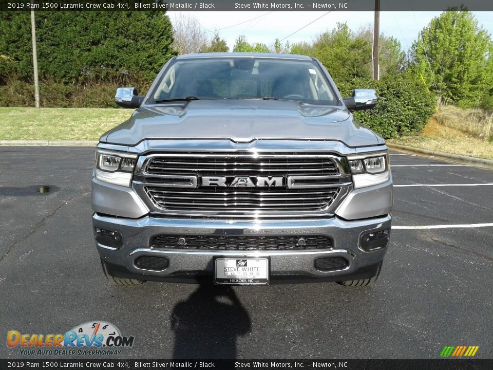 2019 Ram 1500 Laramie Crew Cab 4x4 Billett Silver Metallic / Black Photo #3
