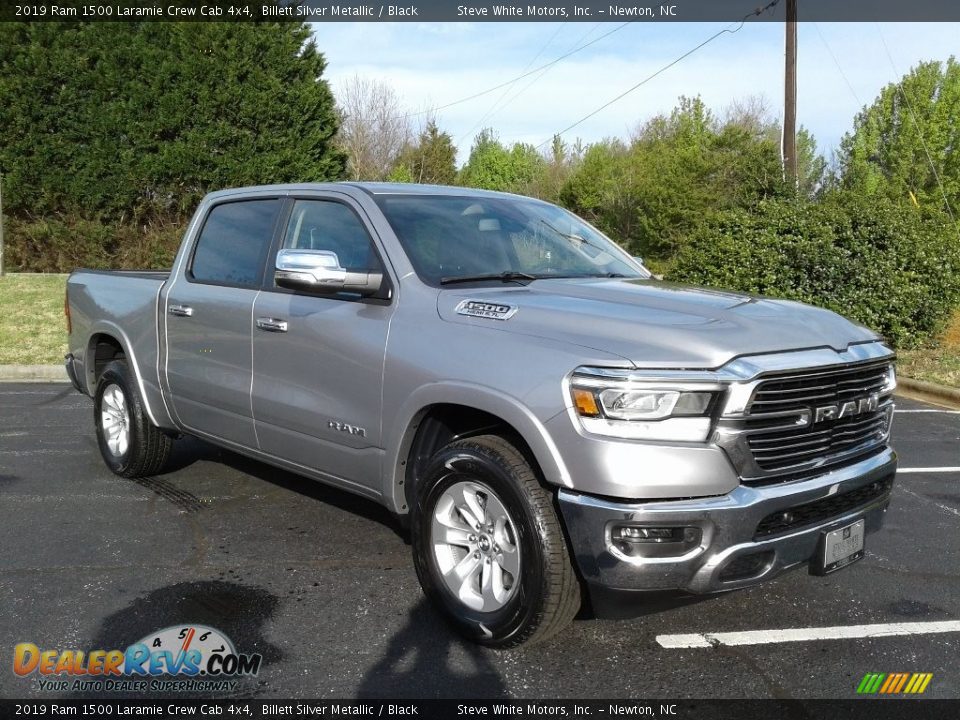 Billett Silver Metallic 2019 Ram 1500 Laramie Crew Cab 4x4 Photo #4