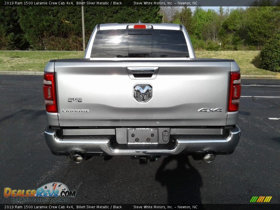 2019 Ram 1500 Laramie Crew Cab 4x4 Billett Silver Metallic / Black Photo #7