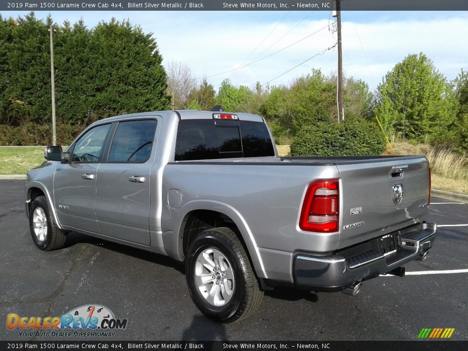 2019 Ram 1500 Laramie Crew Cab 4x4 Billett Silver Metallic / Black Photo #8