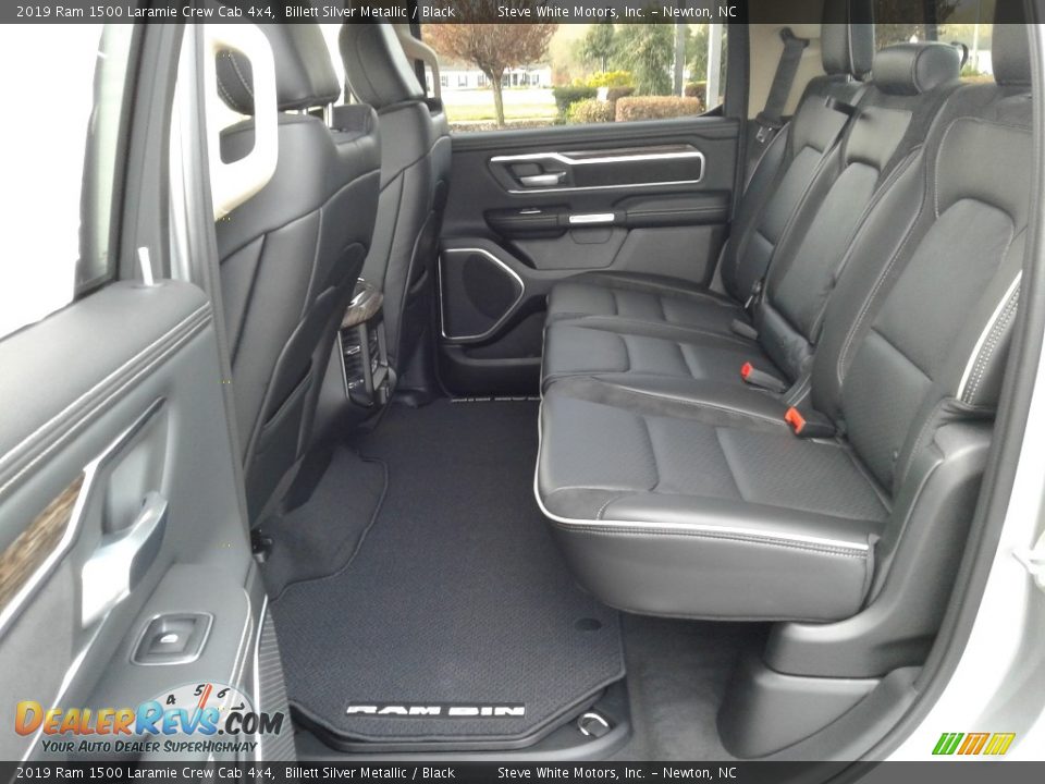 Rear Seat of 2019 Ram 1500 Laramie Crew Cab 4x4 Photo #12