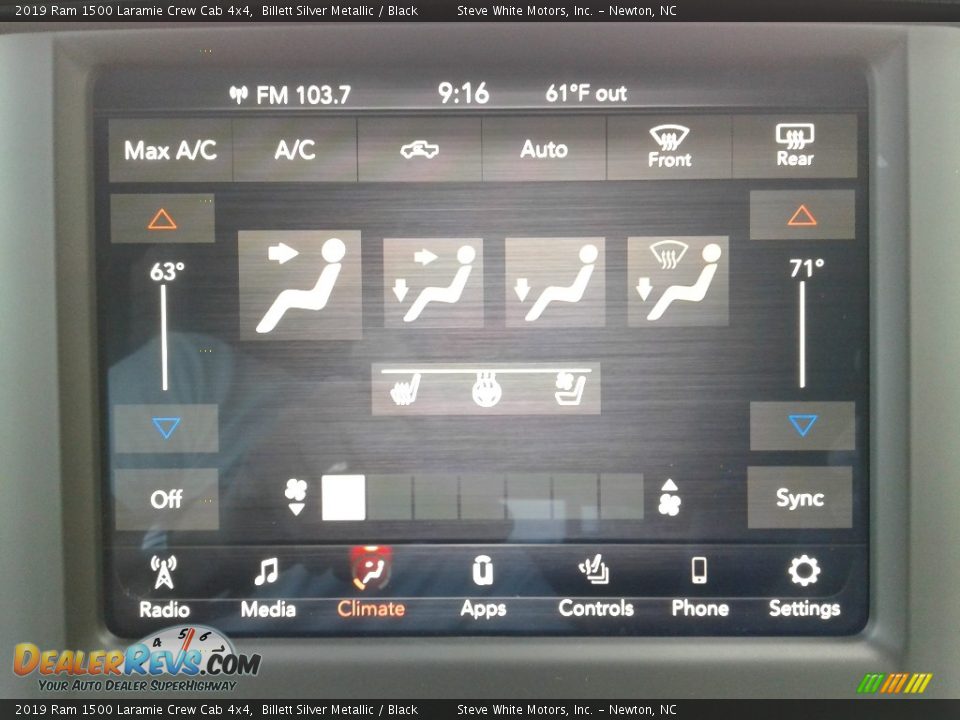 Controls of 2019 Ram 1500 Laramie Crew Cab 4x4 Photo #26