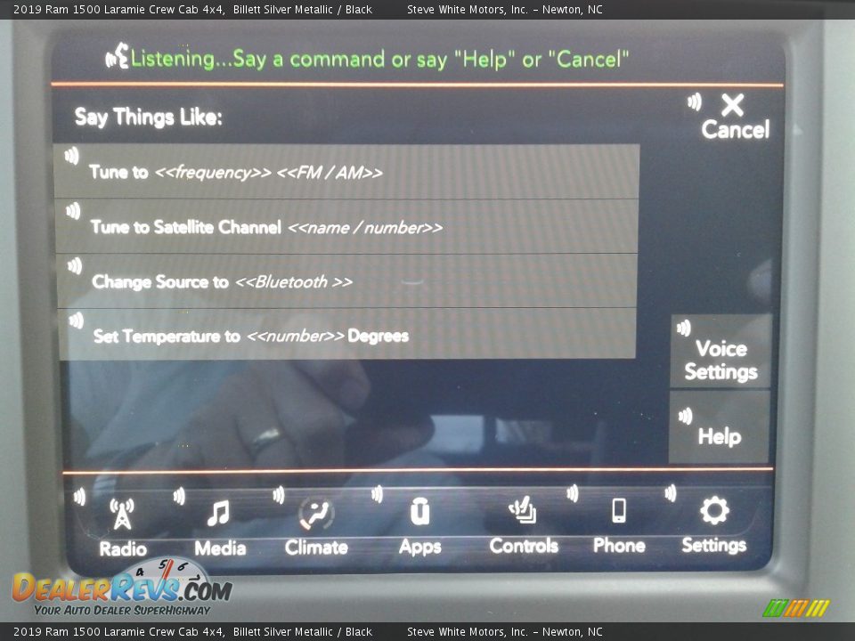 Controls of 2019 Ram 1500 Laramie Crew Cab 4x4 Photo #28