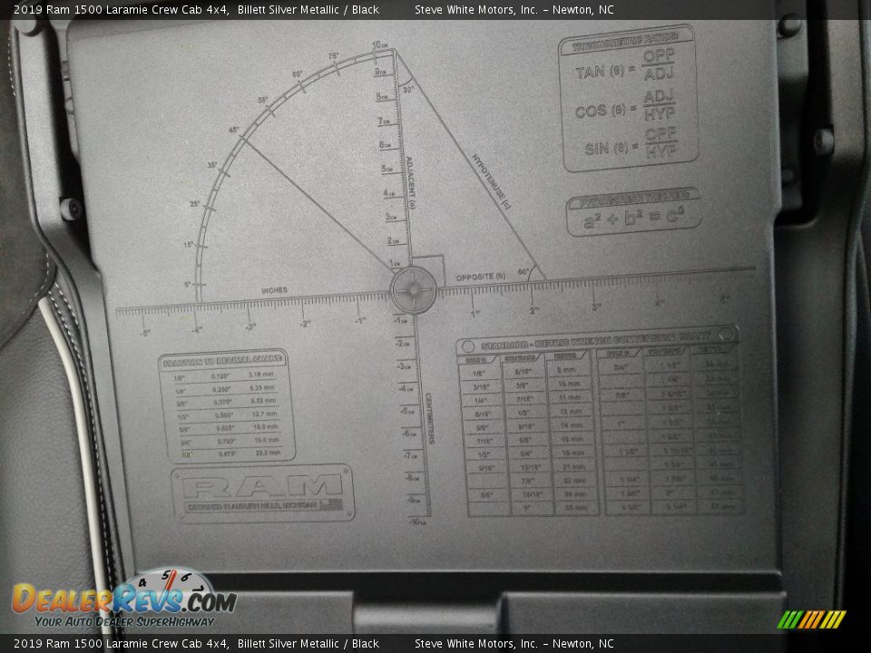 Info Tag of 2019 Ram 1500 Laramie Crew Cab 4x4 Photo #36