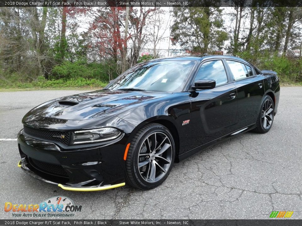 2018 Dodge Charger R/T Scat Pack Pitch Black / Black Photo #2